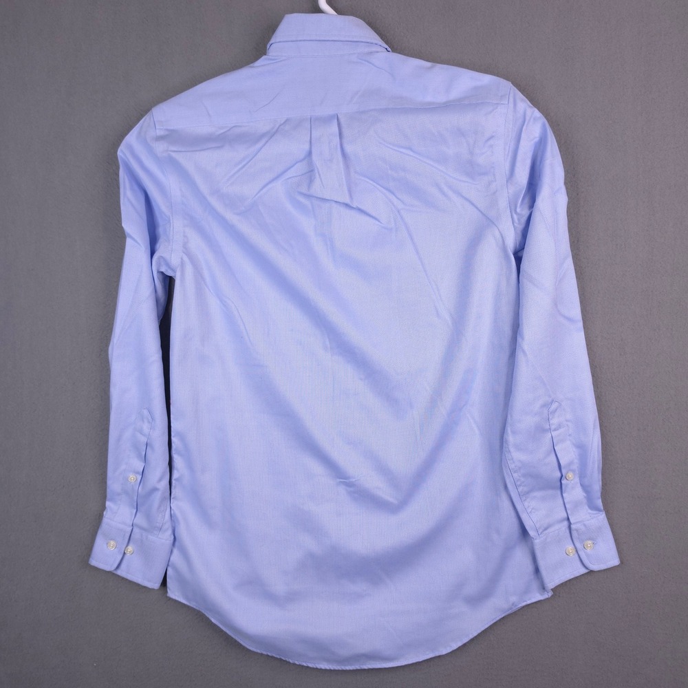 LAUREN RALPH LAUREN Dress Shirt Regular Fit Blue 14.5 32/33 Stretch Black Label - Picture 6 of 9